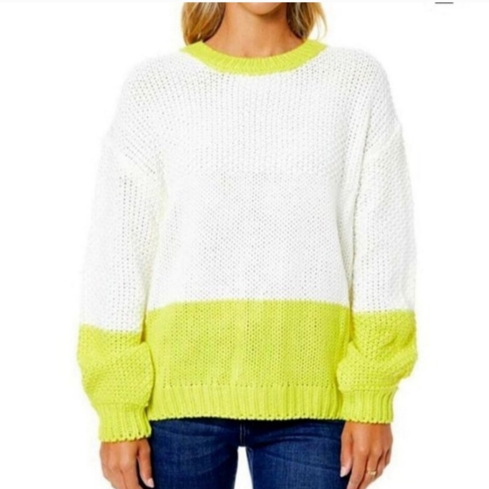 Elodie Sweater Size S White/Yellow